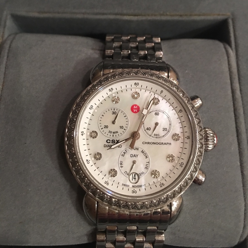 Michele csx 36 diamond watch